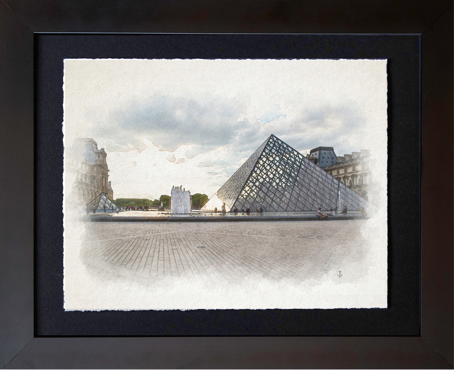 Paris, FRA | Louvre Museum Fountain