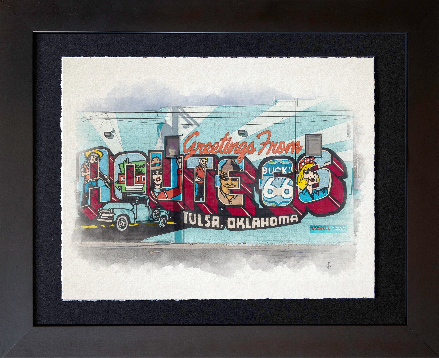 Route 66, OK | Tulsa Mural