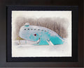 Route 66, OK | Blue Whale in Winter Detail